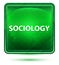 Sociology Neon Light Green Square Button