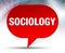 Sociology Red Bubble Background