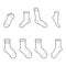 Sock clipart sock drawing sock icon symbol isolated on white background vector