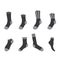 Sock clipart sock drawing sock icon symbol isolated on white background vector