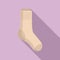 Sock item icon flat vector. Wool pair