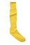 sock stocking long yellow isolated on white background