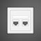 Socket rj45 icon.