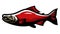 Sockeye Salmon Fish Mascot Illustration