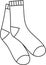 Socks Clothes Outline