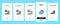 Socks Fabric Accessory Onboarding Icons Set Vector