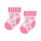 Socks, footwear, clothes, pair fully editable vector icon