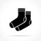 Socks icon on white background