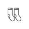 Socks line icon