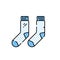 Socks line icon