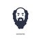 socrates icon on white background. Simple element illustration from greece concept