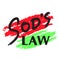 Sod`s law - simple handwritten fancy quote, American slang, urban dictionary. Print for poster, t-shirt, bag, postcard, flyer