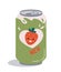 Soda aluminum can strawberry