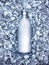 Soda bottle cooled in ice