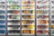 Soda bottles in fridges at Pops 66 Soda Ranch on Route 66.