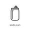 Soda can icon from Drinks collection.