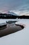 Soda Creek and South Sister with Reflection in Snow