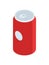 Soda drink in aluminum can cold refreshing beverage isometric vector illustration