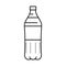 soda plastic bottle line icon vector illustration