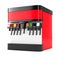 Soda Soft Drink Dispenser Mockup with Free Space For Your Design. 3d Rendering