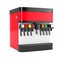 Soda Soft Drink Dispenser Mockup with Free Space For Your Design. 3d Rendering