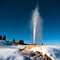 Soda Springs Geyser Eruption in Winter