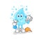 Soda water cleaner vector. cartoon character