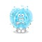 Soda water cold illustration. character vector