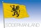 Sodermanland regional flag, Sweden, vector illustration