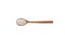 Sodium benzoate, sodium salt of benzoic acid in wooden spoon on white, top view. White crystalline powder. Food additive E211