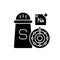 Sodium black glyph icon