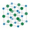 Sodium chloride (rock salt, halite, table salt), crystal structure