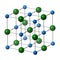 Sodium chloride (rock salt, halite, table salt), crystal structure