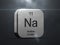 Sodium element from the periodic table
