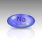 Sodium icon. mineral drop pill capsule