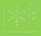 Sodium nitroprusside SNP antihypertensive drug molecule. Skeletal formula.