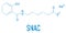 Sodium salcaprozate, SNAC, oral absorption promoter. Skeletal formula.