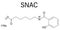 Sodium salcaprozate, SNAC. Used to increase the bioavailability of macromolecules, including heparin