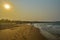 Sodwana bay pristine beach near a lagoon and Isimangaliso wetlan