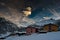 SOELDEN, AUSTRIA - JANUARY 21 2012: Soelden Ski Resort in Winter Evening