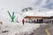 Soelden, Austria- May, 2008: Beautiful spring day in Soelden Glacier ski resort.