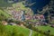 Soelden resort village in Otztal alps at spring, Tyrol, Austria border with Italy