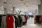 Soest, Germany - December 17, 2018: Buyers in H&M clothing store. H&M Hennes & Mauritz AB is a Swedish multinational clothing-