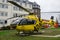 Soest, Germany - December 23, 2017: ADAC Medical emergency helicopter Luftrettung Eurocopter EC-135 P2