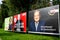 Soest, Germany - September 12, 2021: Election campaign posters of German political parties