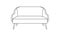 Sofa or armchair line icon. Furniture for living room. Vector illustration