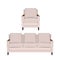 Sofa and Armchair set. Flat Cartoon Couch Design