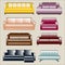 Sofa Icon Set