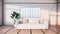 Sofa japanese style on room  japan and the white backdrop provides a window for editing.3D rendering