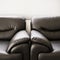 Sofa leather black furniture